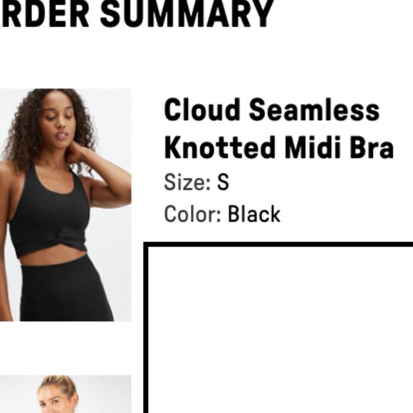 Fabletics Cloud Seamless Knotted Midi Bra - Size Small - Picture 7 of 7